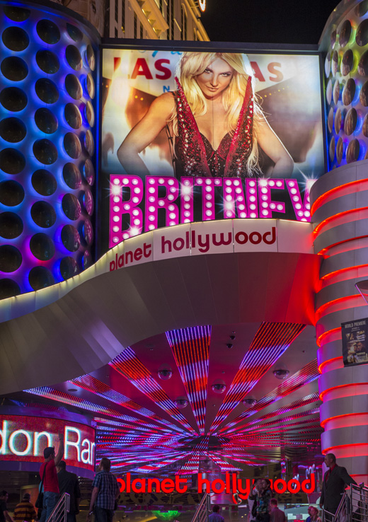 Реклама шоу Бритни Спирс в Лас-Вегасе