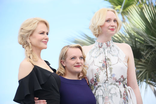 Николь Кидман (Nicole Kidman), Элизабет Мосс (Elisabeth Moss), Гвендолин Кристи (Gwendoline Christie) в Каннах