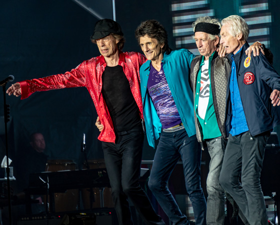 Мик Джаггер (Mick Jagger), Ронни Вуд (Ronnie Wood), Кит Ричардс (Keith Richards) и Чарли Уоттс (Charlie Watts) из группы Rolling Stones / © Raph_PH / flickr